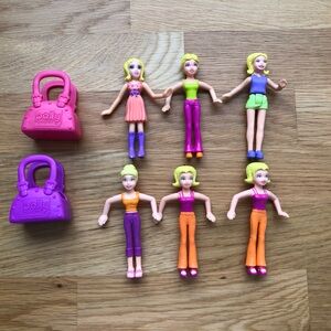 Lot of 2003-2006 McDonalds Polly Pocket dolls Y2K nostalgic toys
